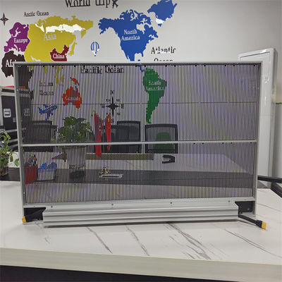 High Brightness Customized Full Color RGB P2.6 Mesh Grille Large Indoor Transparent Glass LED Display Panel Screen