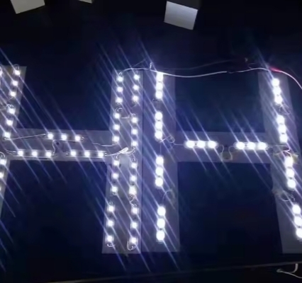 12V Mini LED Modules  3LED SMD 2835 0.48W Cold White with Lens Ultra Small Mini LED for Led Sign Billboard