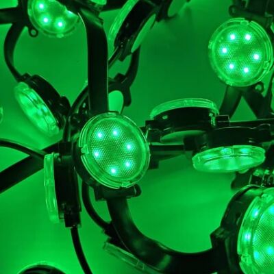 40mm DC24V RGB LED Point Light suitable for integration with remote lighting management