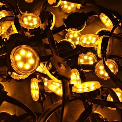 50mm LED Point Light with IP67 Waterproof Protection DC24V Power and PC Material Suitable for Outdoor Decorative Lighting