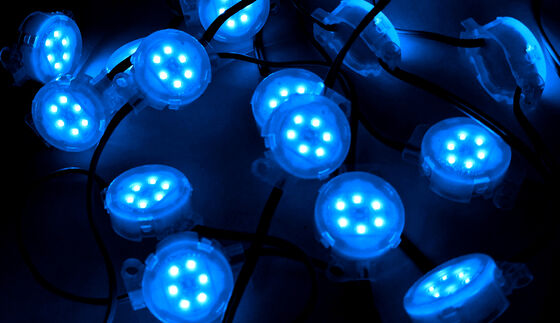 Street Side LED Point Lights 30mm Ip67 Pc Programmable Full Color Contour Lighting For Festival And Event Ambiance