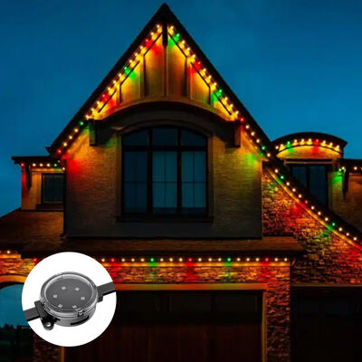 40mm RGB Color Changing 48V IP67 PC LED Point Globe Light, Custom Holiday Decor Bulb for Outdoor Landscape Christmas Festival Lighting