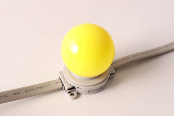 40mm IP67 RGB LED Permanent Outdoor Point Light DC24V Full Color for Building Facade Eaves Garden Festival Decoration